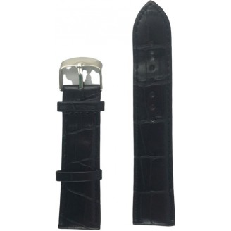 Leather Strap Black Croc 3366